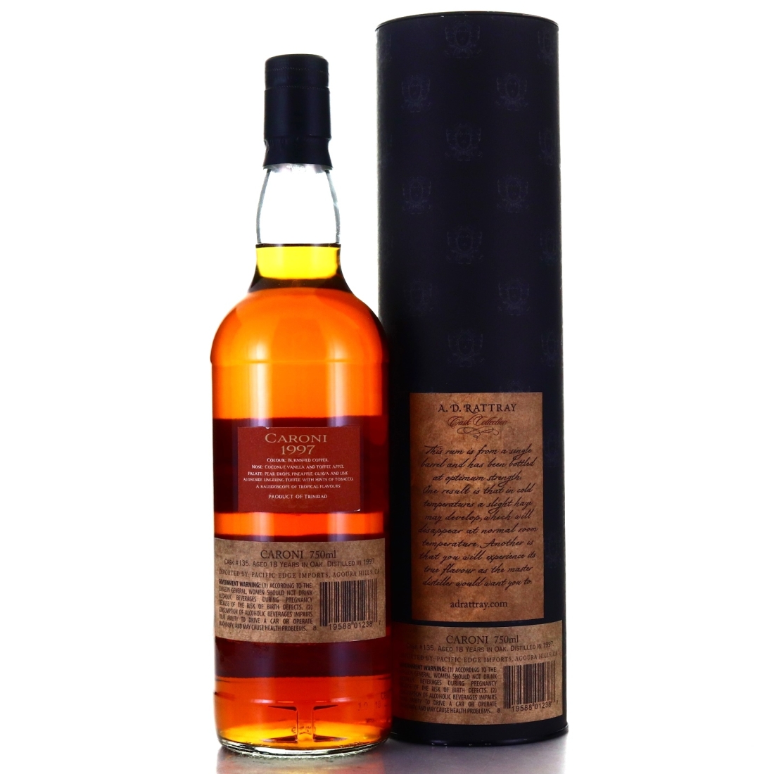 Image for Caroni 1997 A.D. Rattray Cask Collection 18 Year Old