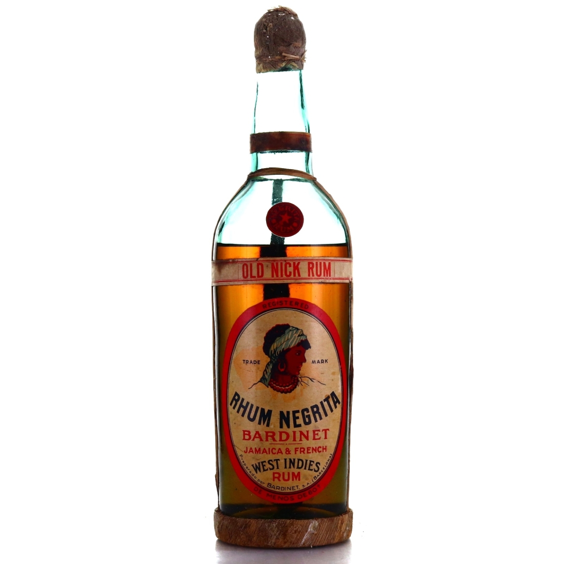 Rhum Negrita Old Nick early 20th Century