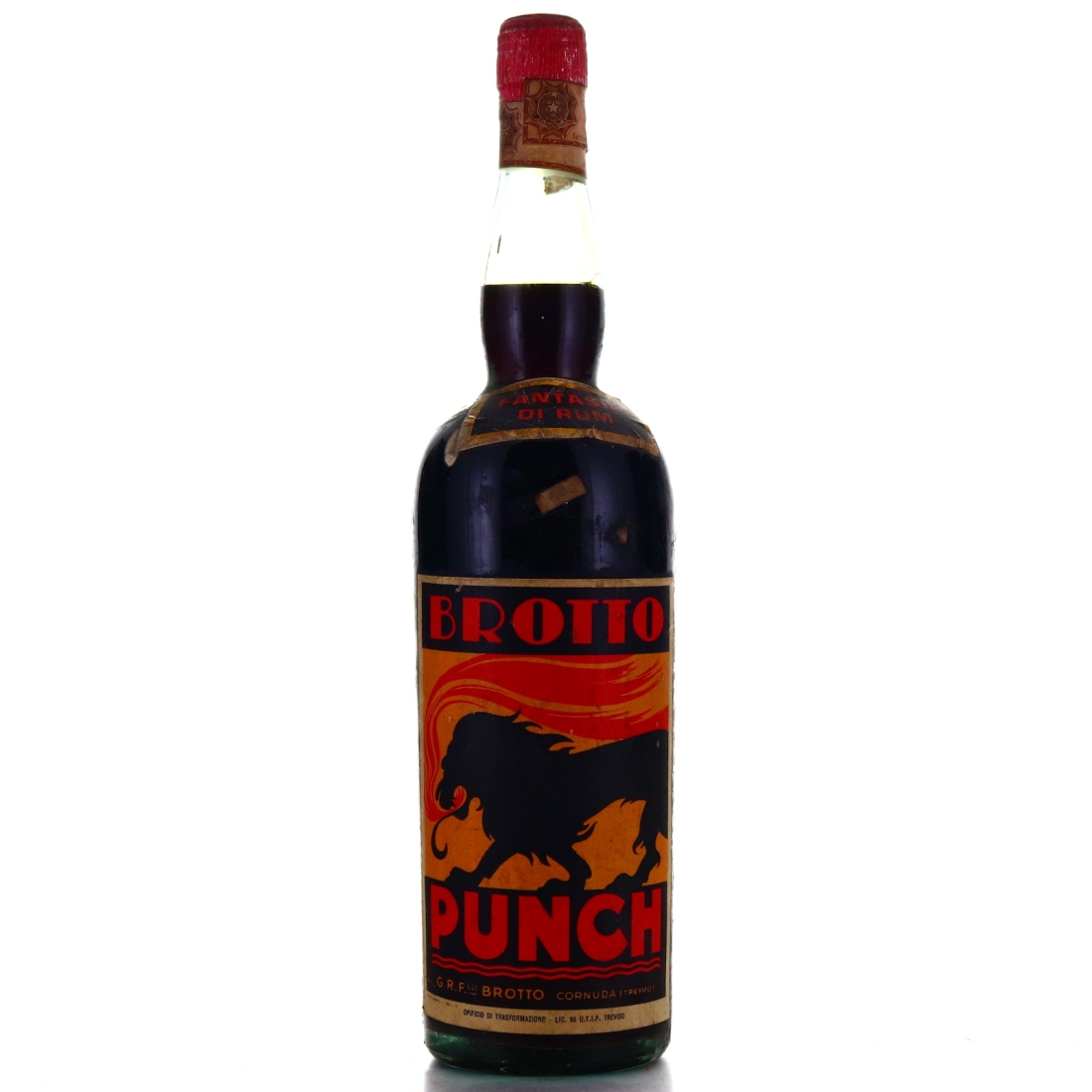Brotto Punch Rhum Di Fantasia 1 Litre 1960s