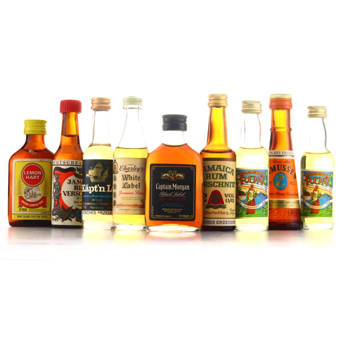 Jamaican Rum Miniatures x 9
