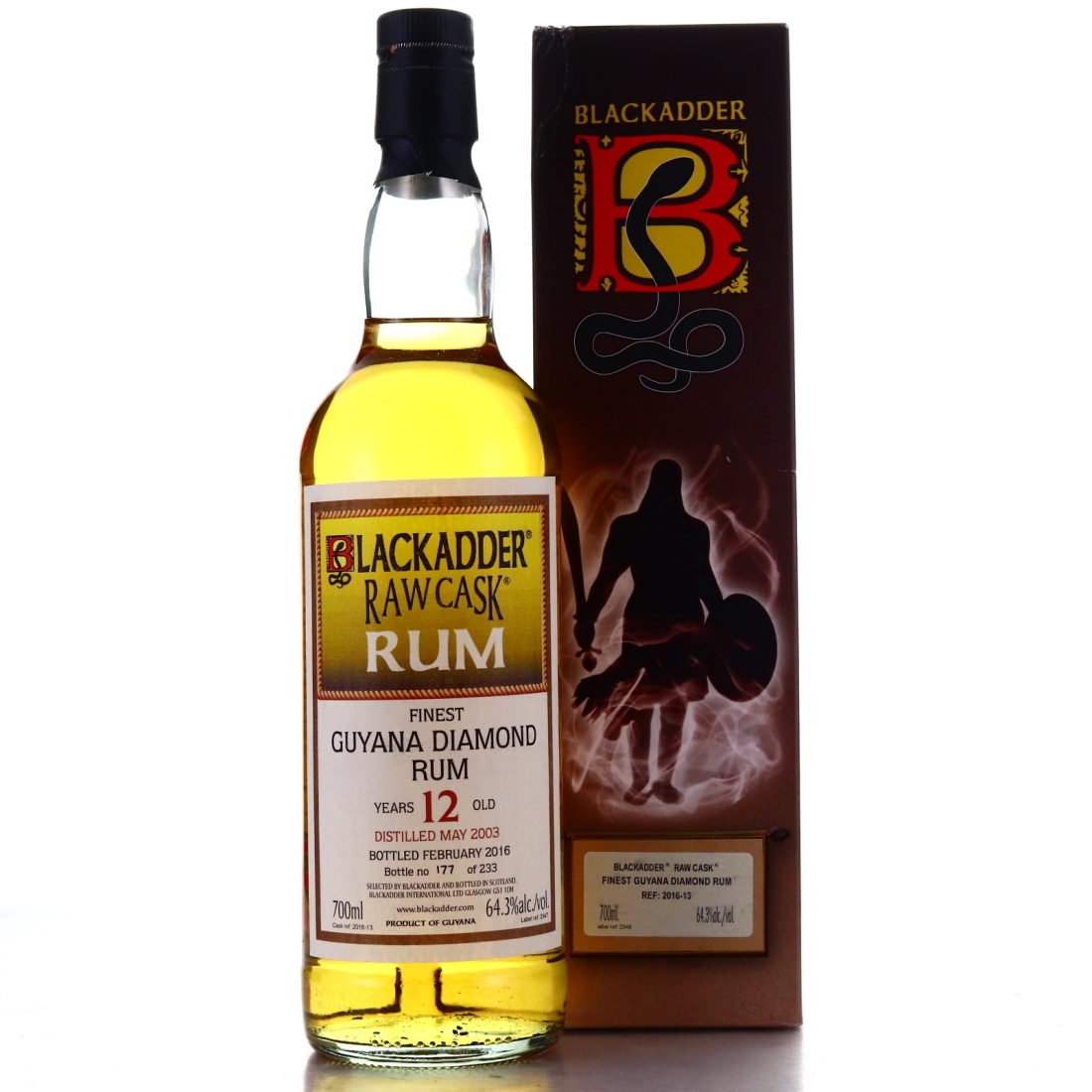 Diamond 2003 Blackadder 12 Year Old Raw Cask