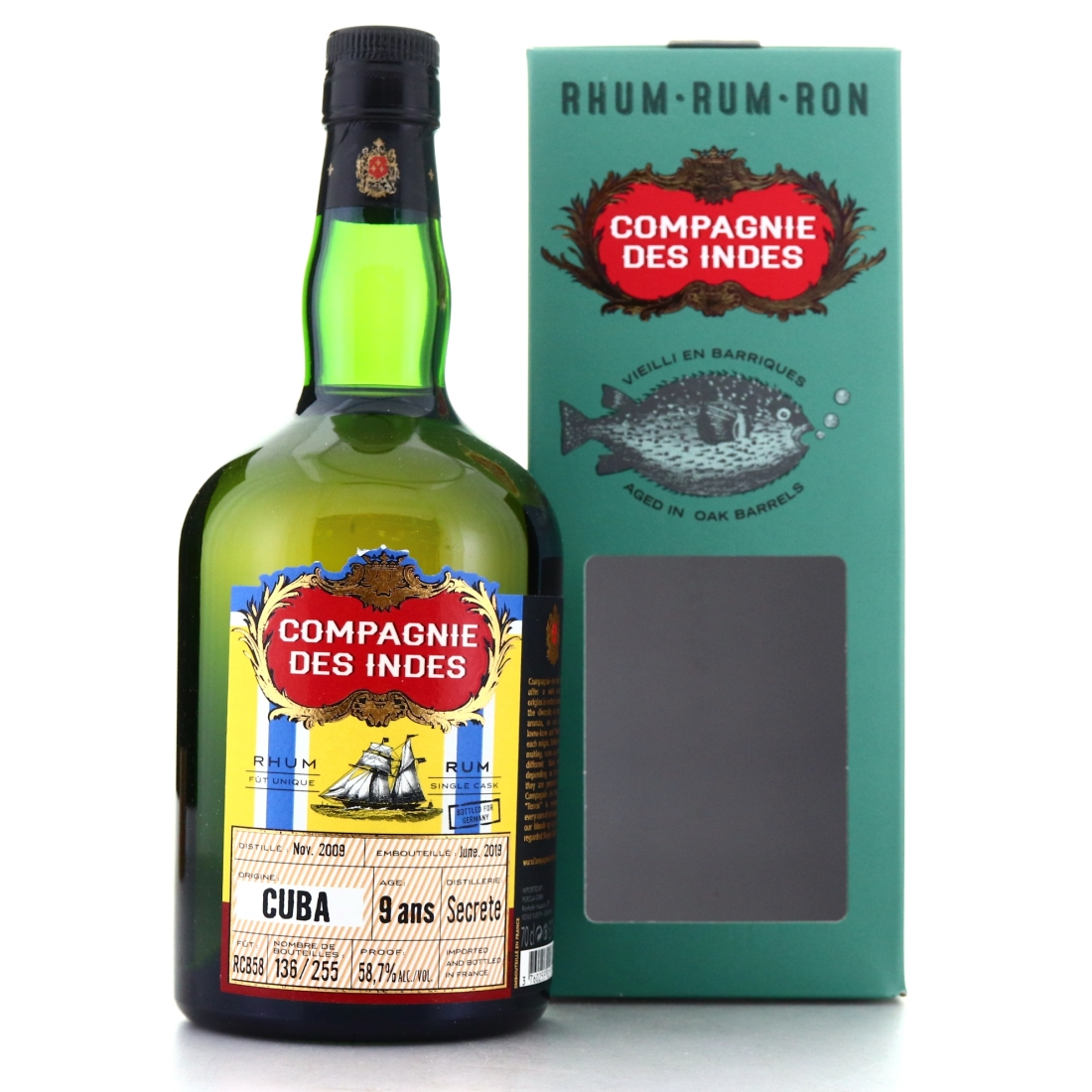 Cuba Rum 2009 Compagnie des Indes 9 Year Old