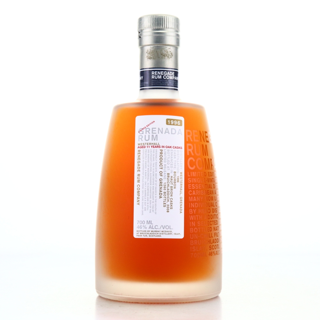 Westerhall 1996 Renegade Rum Company 11 Year Old