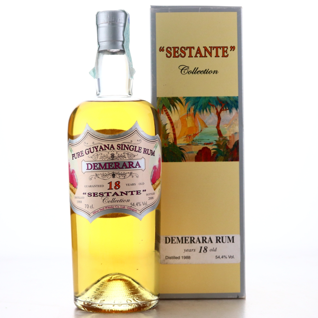 Guyana Rum 1988 Silver Seal 18 Year Old / 'Sestante' Collection