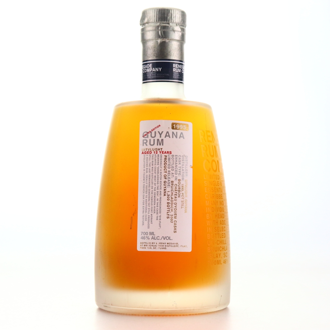 Uitvlugt 1995 Renegade Rum Company 12 Year Old 