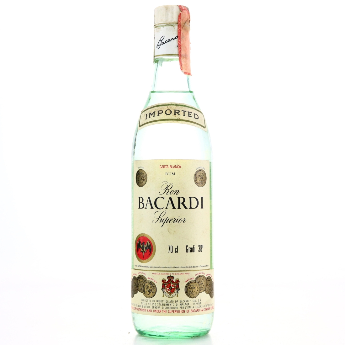 Image for Bacardi Superior Carta Blanca 80s 38 70