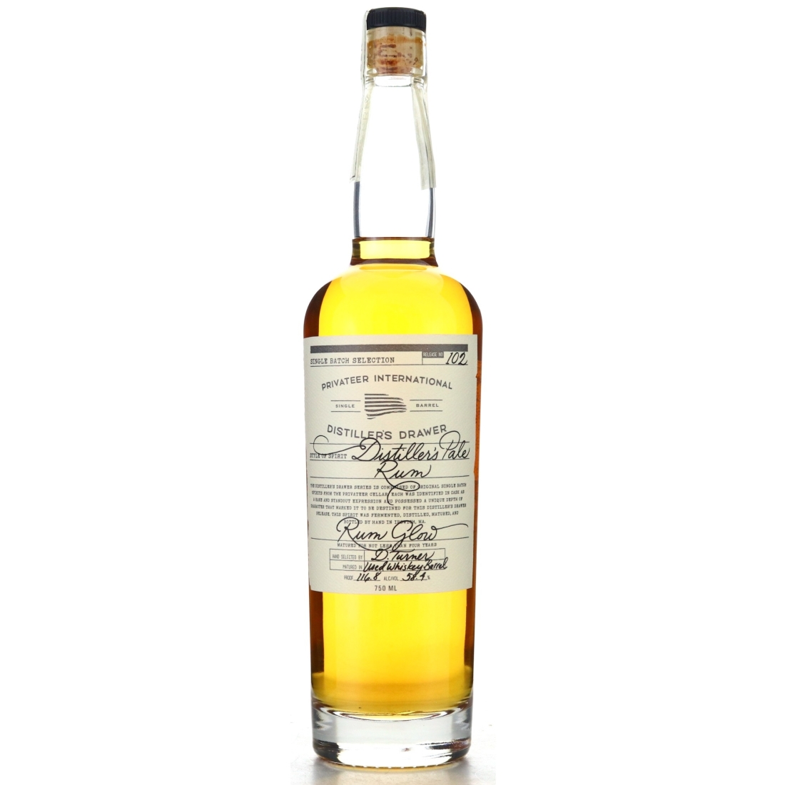 Privateer Distiller's Drawer #102 Distiller's Pale Rum Glow