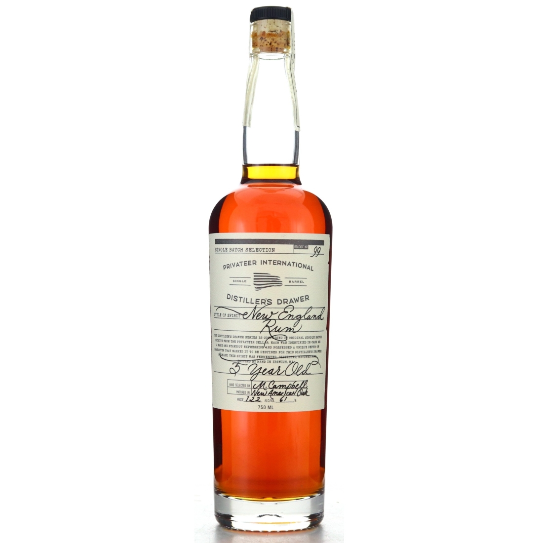 Privateer Distiller's Drawer #99 New England Rum 5 Year Old