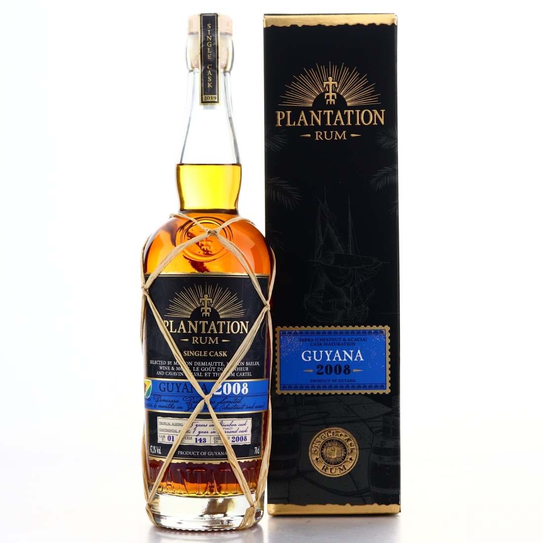 Guyana Rum 2008 Plantation Single Cask / Maison Demiautte et al