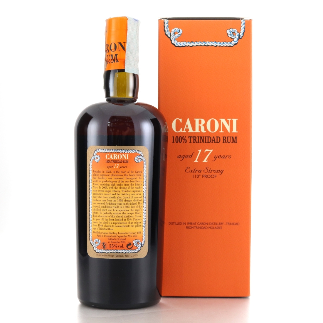 Image for Caroni 1998 100% Trinidad Rum 17 Year Old