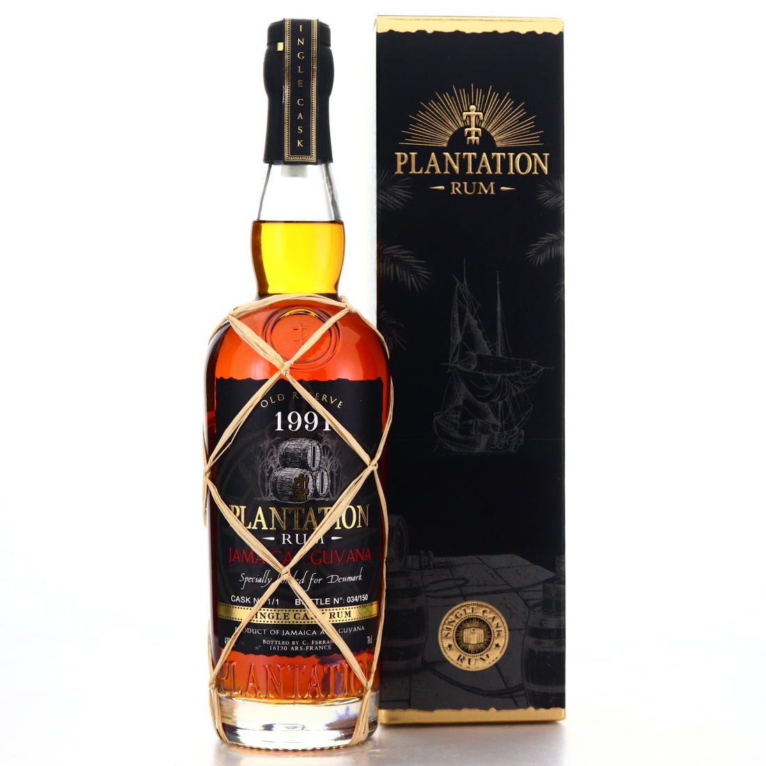 Jamaica-Guyana 1991 Plantation Single Cask #1 / Denmark