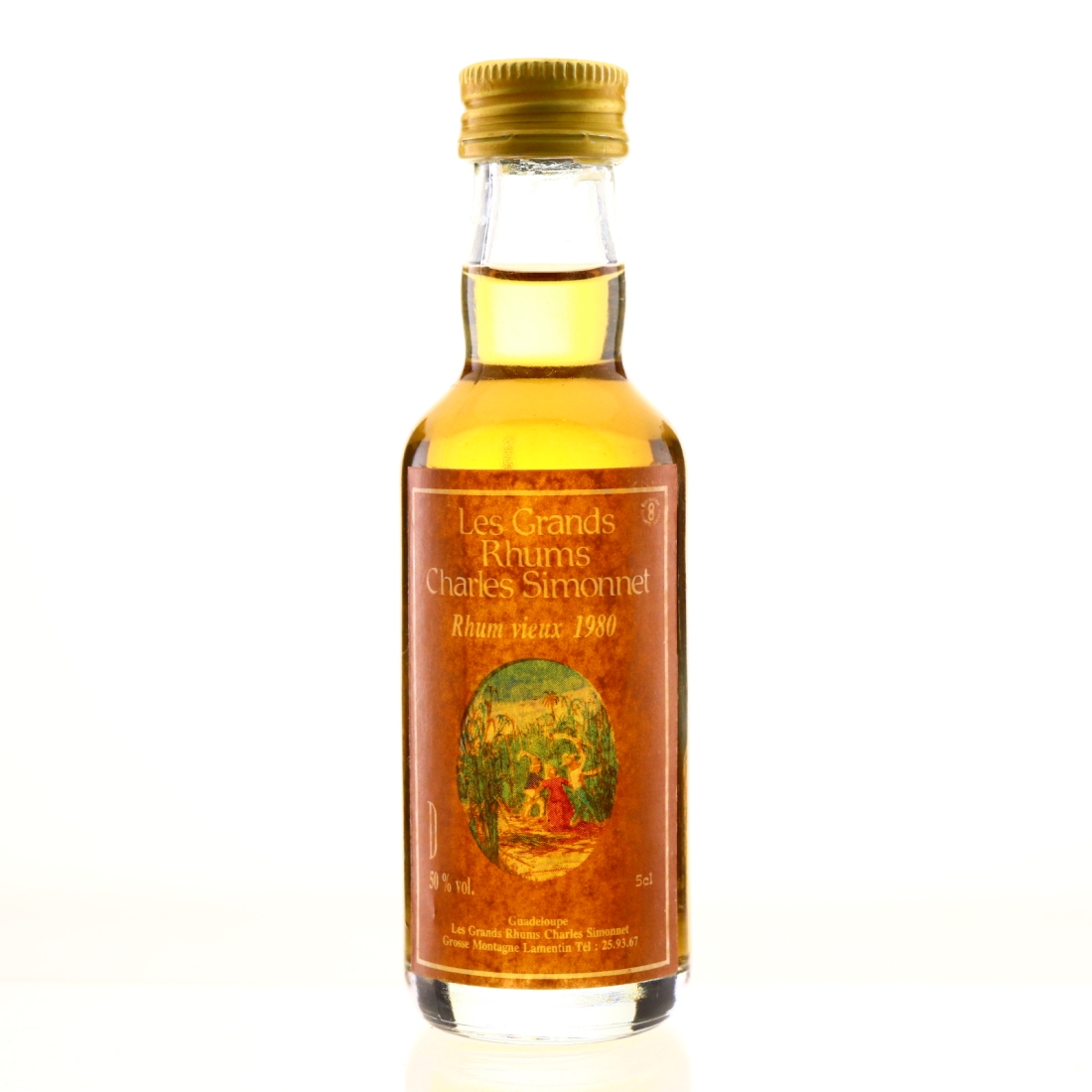 Les Grands Rhums Charles Simonnet 1980 Rhum Vieux Miniature