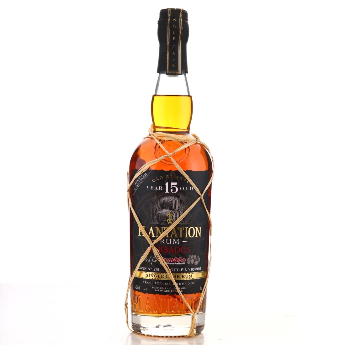 Barbados Rum 15 Year Old Plantation Single Cask #2 / Rum&Co