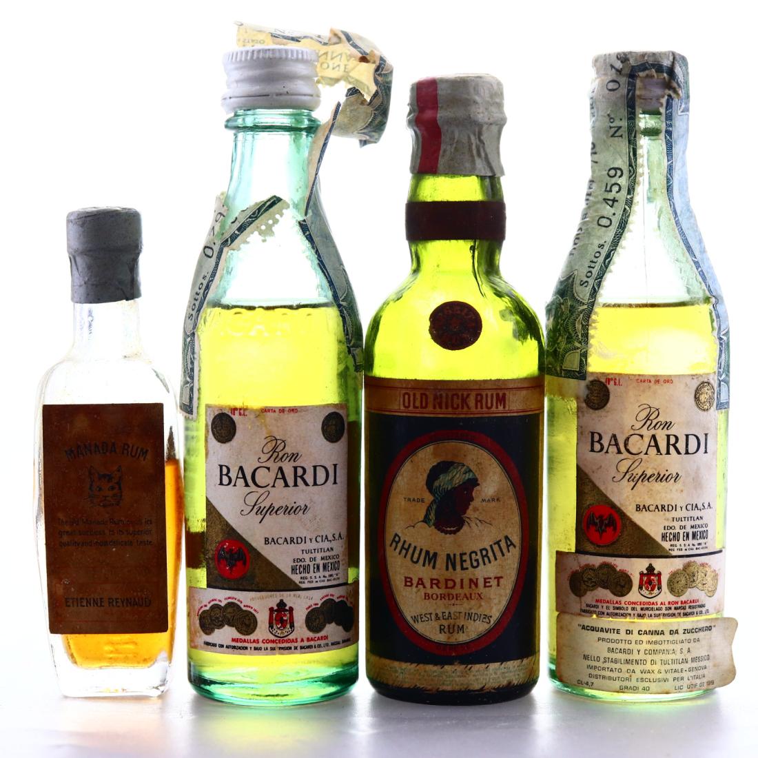 Rum Miniatures x 4 / includes Old Nick