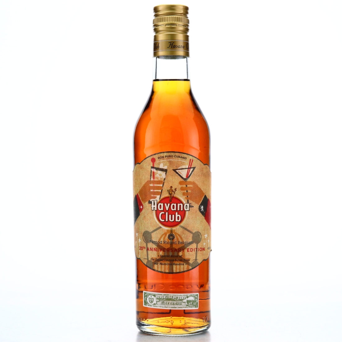 Havana Club Pernod Ricard Belgium 50cl / 20th Anniversary