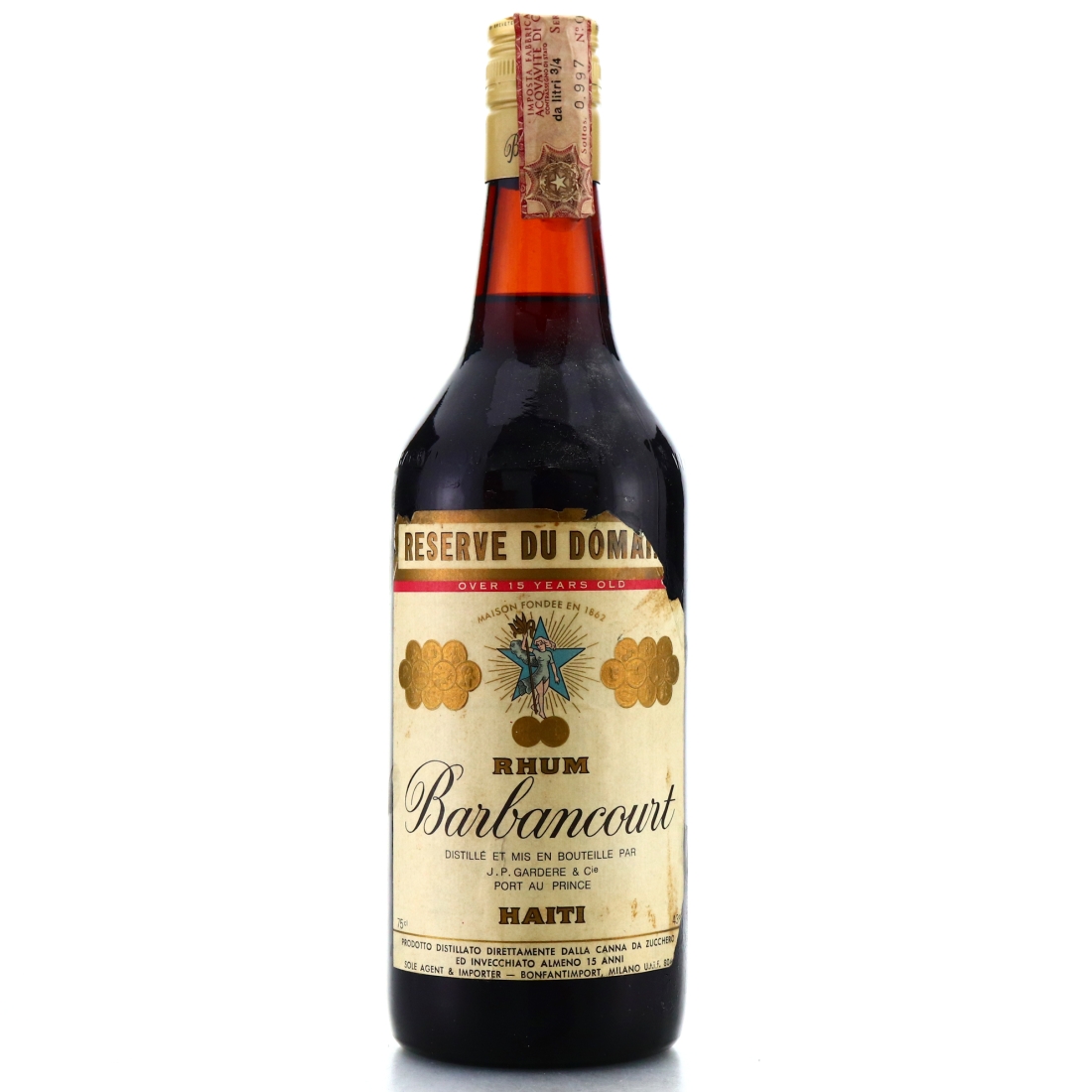 Barbancourt 15 Year Old Reserve du Domaine 1970s