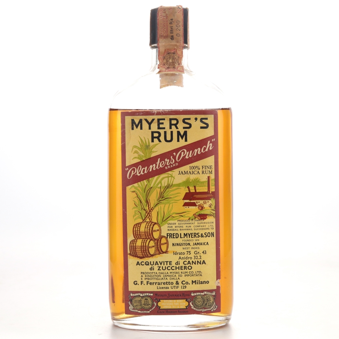 Myers's Rum 1960s / Ferraretto Import