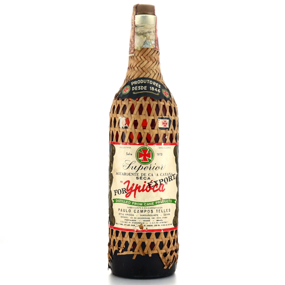 Ypioca Seca Superior 1 Litre 1960s