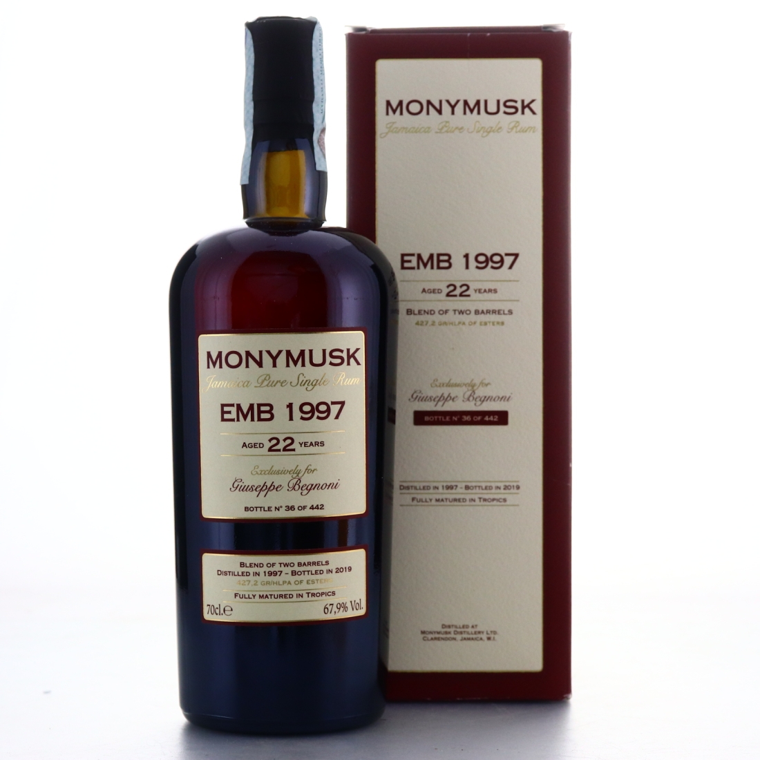 Image for Monymusk EMB 1997 Blend of Two Barrels 22 Year Old
