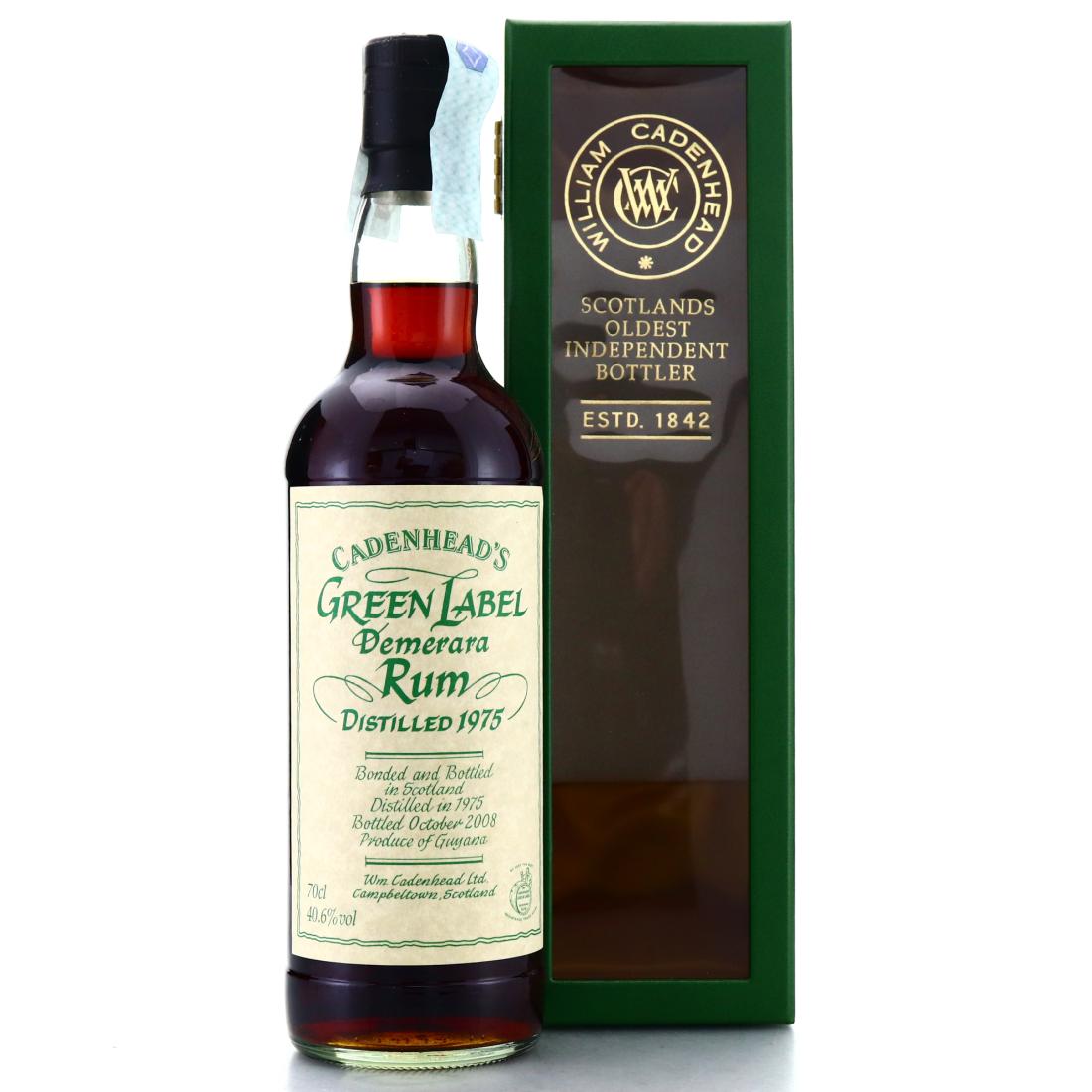 Image for Cadenhead's Green Label 1975 Demerara Rum