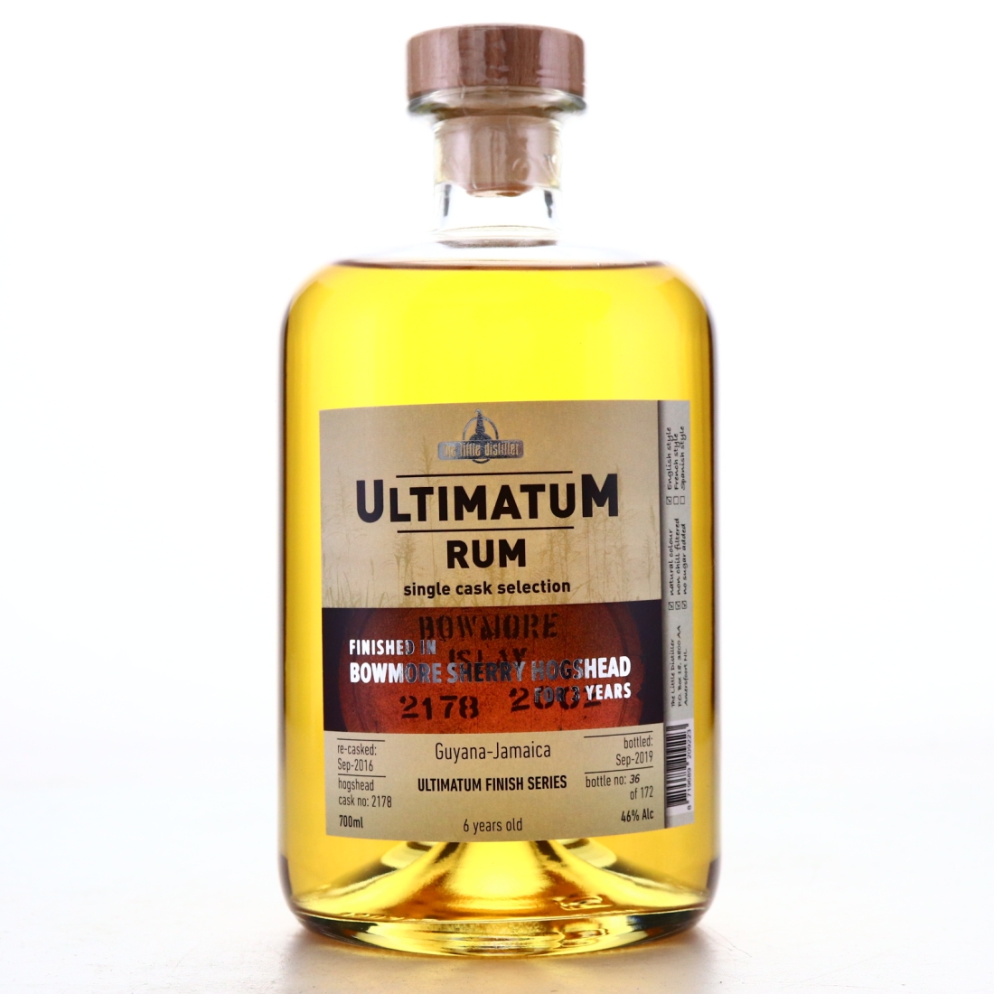 Guyana-Jamaica 6 Year Old Ultimatum Rum ex-Bowmore Cask Finish